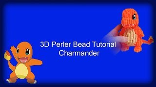 3D Perler Bead Tutorial  Charmander Pokemon [upl. by Illoh]