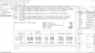 New in Stata 16 Lasso for inference [upl. by Anilram]