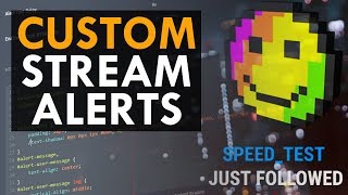 Custom Streamlabs Alerts Follower Donations amp Bits [upl. by Kirimia]