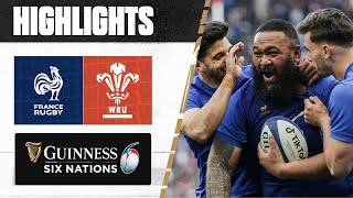 HIGHLIGHTS  France v Wales  2023 Guinness Six Nations [upl. by Tterej]