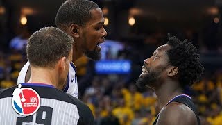 Kevin Durant Patrick Beverley ejected after Game 1 drama  NBA Highlights [upl. by Assilev]