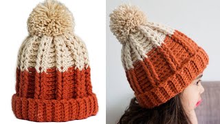 🌈Gorro a Crochet en PUNTO RELIEVE para Niños Niñas y Adultos😍 PASO A PASO [upl. by Fiertz532]