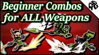 Brawlhalla Beginner Combos for ALL Weapons Updated [upl. by Farmelo402]