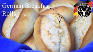 Authentic German Rolls  Brötchen  Schrippen 🫓 ✪ MyGermanRecipes [upl. by Niddala841]