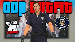 I SAVED THE LSPD COP OUTFIT IN GTA 5 ONLINE SUPER EASY [upl. by Icak]