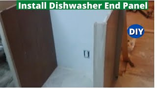 How to Install Dishwasher End Panel Step by Step [upl. by Adnilym920]