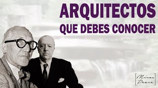 🏆Top 10 ARQUITECTOS Famosos  INVENTARON la ARQUITECTURA [upl. by Nuarb]