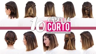 10 peinados fáciles para cabello corto o media melena  Patry Jordan [upl. by Nnyltiak692]