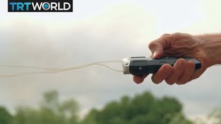 Spiderman Lasso Police test an alternative to tasers [upl. by Rehpotsihrc]