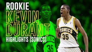 Rookie Kevin Durant Highlights Sonics [upl. by Valtin772]