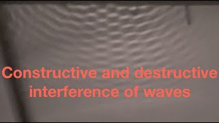 Youngs slits constructive and destructive interference of waves fizzicsorg [upl. by Anetta]