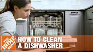 How to Clean a Dishwasher  Dishwasher Cleaning Tips  The Home Depot [upl. by Atnoek363]