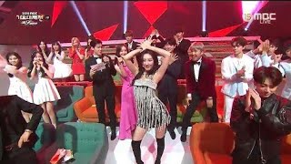 BTS GFRIEND Reaction to Sunmi Gashina MBC Gayo Daejaejon [upl. by Ahsieki]