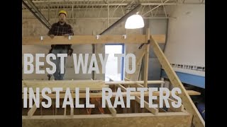 How to Install a Ridge Board amp Rafters  Roof Framing Part 4 [upl. by Lazare436]