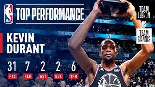 Kevin Durant Takes Home KIA AllStar Game MVP Honors  2019 NBA AllStar [upl. by Hourihan]