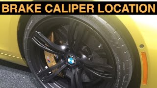 Brake Caliper Location  Explained [upl. by Neva]