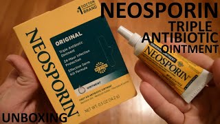 Unboxing Neosporin Original Triple Antibiotic Ointment [upl. by Kay985]