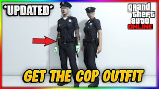 GTA 5 HOW TO GET THE COP OUTFIT GTA5 ONLINE  GTA 5 POLICE UNIFORM GLITCH XBOX  PSN [upl. by Armillda]