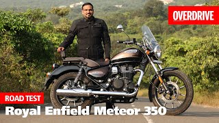 Royal Enfield Meteor 350 road test review  promises more than just a new cruiser  OVERDRIVE [upl. by Courcy]