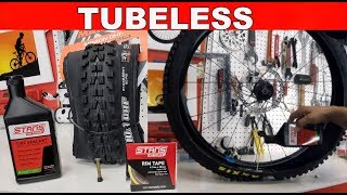 TUBELESS COMO TUBELIZAR UNA CUBIERTA EN 4 PASOS BICICLETA BICI BICYCLE MTB [upl. by Cly]