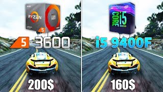 Ryzen 5 3600 vs i5 9400F Test in 9 Games [upl. by Francesca333]