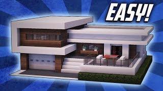 Minecraft How To Build A Large Modern House Tutorial 22 [upl. by Myke]