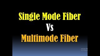 Single Mode Vs Multimode Fiber Single Mode Fiber SMF Multimode Fiber MMF Multimode Vs Single [upl. by Nnylassej]