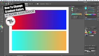 How to Change Gradient Colors in Adobe Illustrator [upl. by Ibob]