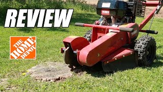 Renting A Stump Grinder from Home Depot  Review amp Process [upl. by Anaicilef]