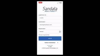 Sandata Mobile Connect App how to clock in [upl. by Eanahs782]