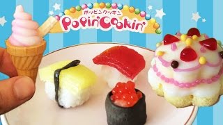 Popin Cookin Icecream Sushi Cake Kracie 3 5 2 HOW TO COOK THAT [upl. by Rusty]