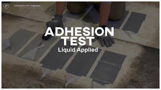 How to roofing  Adhesion Test [upl. by Anairdna247]