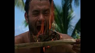 CAST AWAY Clip  quotVolleyball amp Firequot 2000 Tom Hanks [upl. by Eillac]