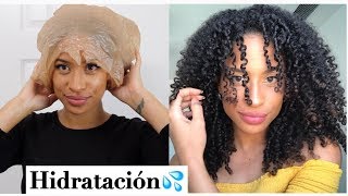 MASCARILLA CASERA HIDRATANTE para cabello reseco áspero sin brillo y dañado  Reto Hidratación [upl. by Eseila550]