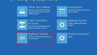 windows 10 başlangıç onarma Açılan Bilgisayarlarda [upl. by Suiravat28]