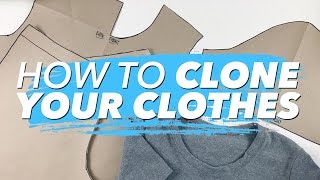 How to Make Patterns from Your Clothes CLONE YOUR WARDROBE  WITHWENDY [upl. by Crespi]