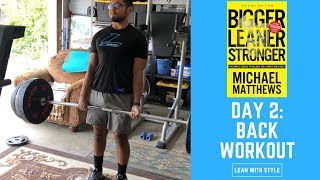 Bigger Leaner Stronger Workout Day 2 Back [upl. by Xino]