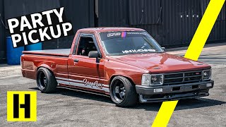 Rev Limiter Savagery BEAMSPowered Toyota Hilux Party Truck [upl. by Aihtnamas717]