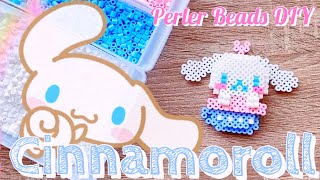 VLOG Cinnamoroll Perler Beads 3D Tutorial Easy [upl. by Hteik]