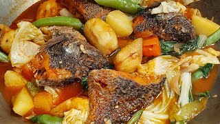 Pocherong Tilapia  Pocherong Isda Recipe  Fish Potchero  Lutong Pinoy  Mhans Kitchen Atbp [upl. by Rogers]