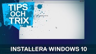 HowTo  Installera Windows 10 [upl. by Alfonso]