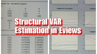 Structural Vector Autoregressive SVAR Modelling in Eviews [upl. by Tamar]