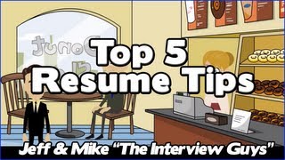 How To Write A Resume  Our Top 5 Resume Tips That Will Get You The Interview [upl. by Yecniuq509]