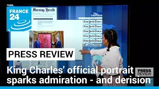 King Charles official portrait sparks admiration and derision • FRANCE 24 English [upl. by Ettevol]