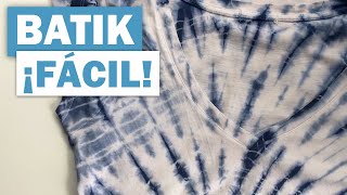 CÓMO HACER BATIK CON ANILINA EN MINUTOS [upl. by Lamej364]