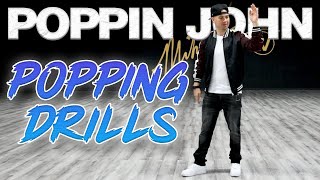 Popping Drills Dance Moves Tutorials Poppin John  MihranTV MIHRANKSTUDIOS [upl. by Rosmarin205]