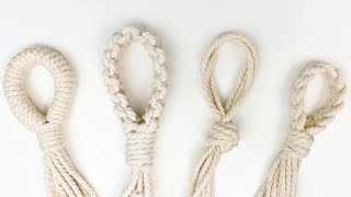 Macrame Plant Hanger Without Ring 4 Easy Ways to Start [upl. by Halimak]