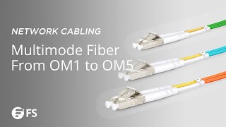 Multimode Fiber Optic Cables Differences Between OM1 OM2 OM3 OM4 amp OM5  FS [upl. by Denis]