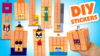 DIY Numberblocks 21 to 29 Custom Building Blocks [upl. by Nallaf]