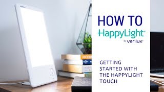 How to Use the HappyLight Touch LED Light Therapy Lamp [upl. by Rodoeht]